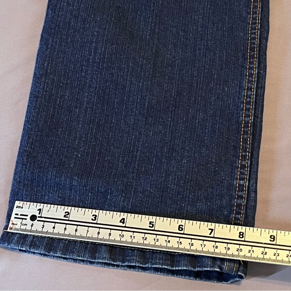 New Wave Woman’s Classic Dark Blue Straight -Leg High Rise Jeans - Picture 9 of 12